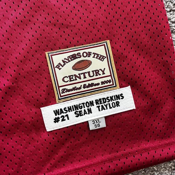 Sean Taylor Washington Redskins Players of the Century Jersey Jeff Hamilton 3XL - Picture 5 of 8